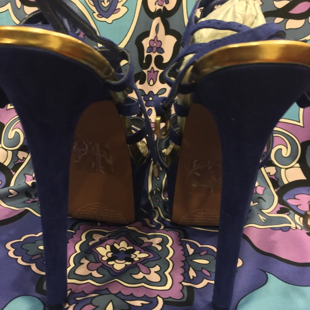 Blue Platform Shoes - Picture 3 of 9